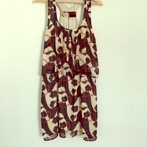 Razor Back Chiffon Mini Summer Dress